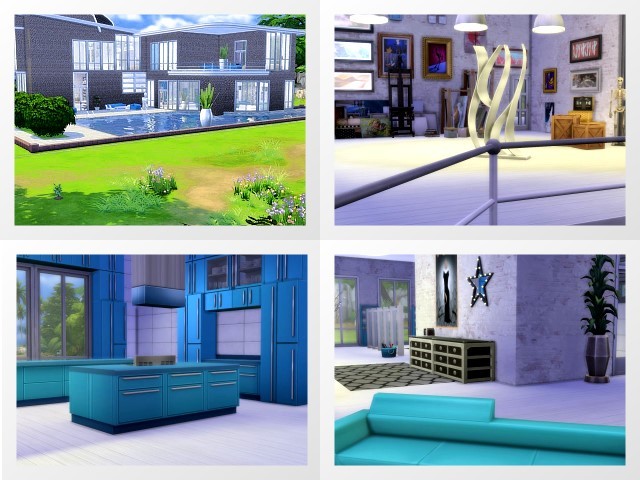 Sims 4 Rheinaue house by Oldbox at All 4 Sims