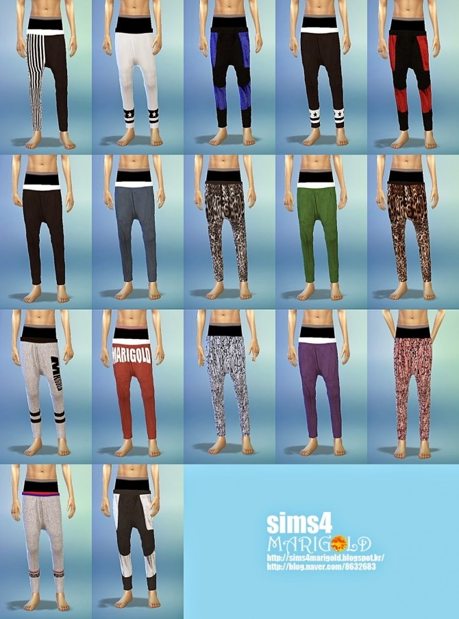 Sims 4 Baggy pants at Marigold