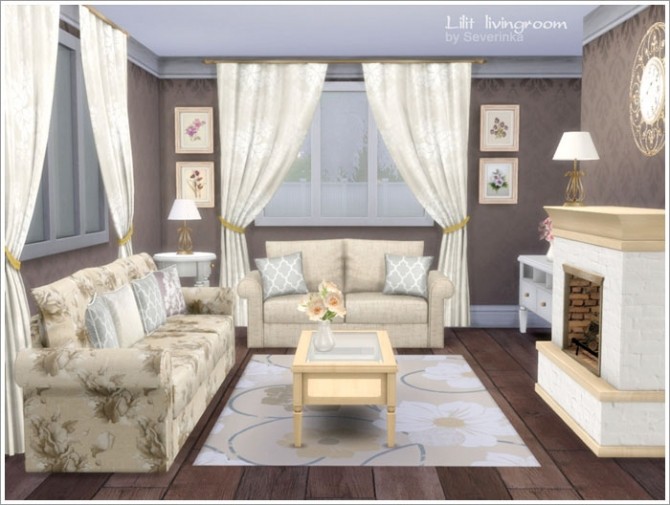 Sims 4 Lilit livingroom at Sims by Severinka