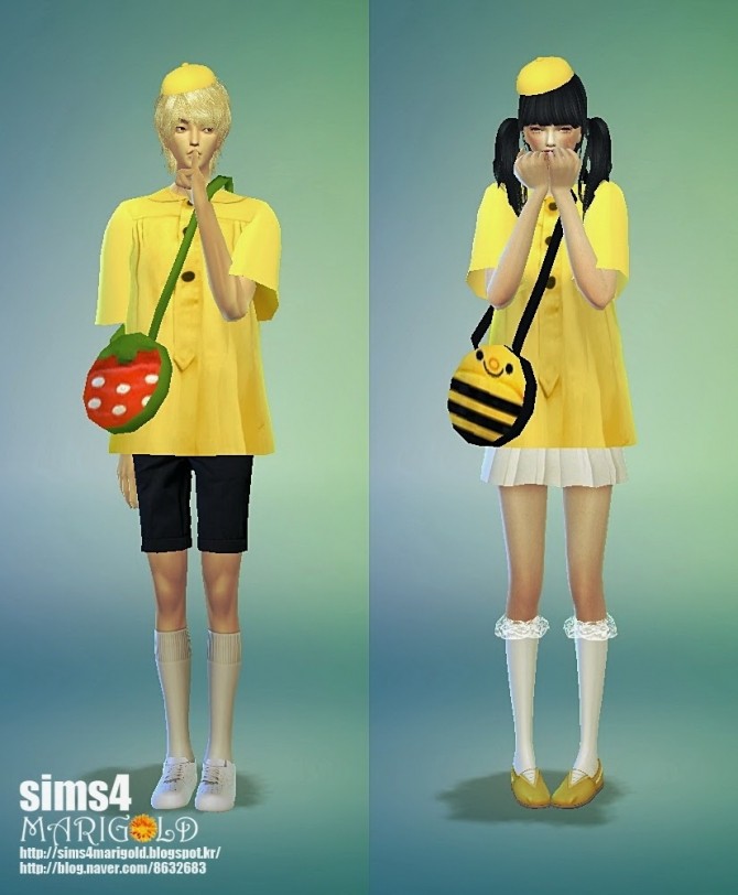 Sims 4 Preschooler costume play at Marigold