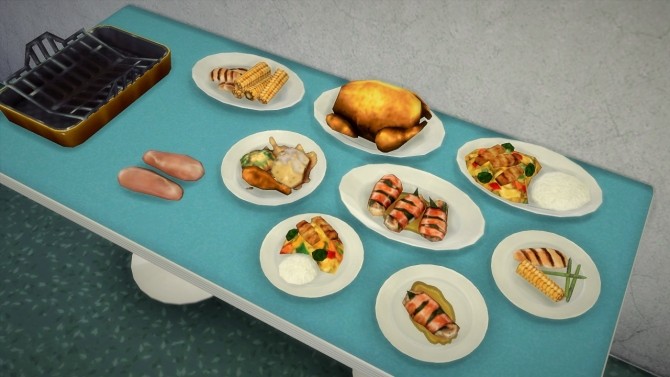 Sims 4 Chicken food buyable deco at Budgie2budgie
