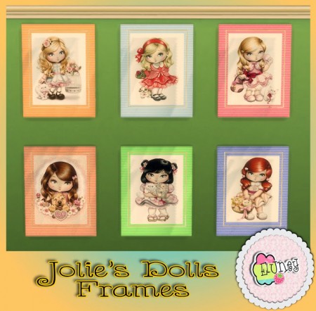 Joli’s dolls frames at Eluney Design