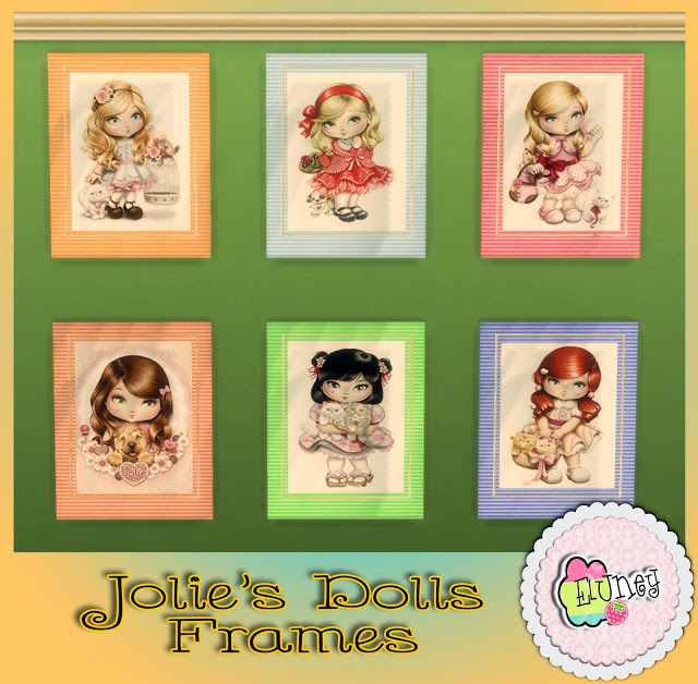 Sims 4 Jolis dolls frames at Eluney Design