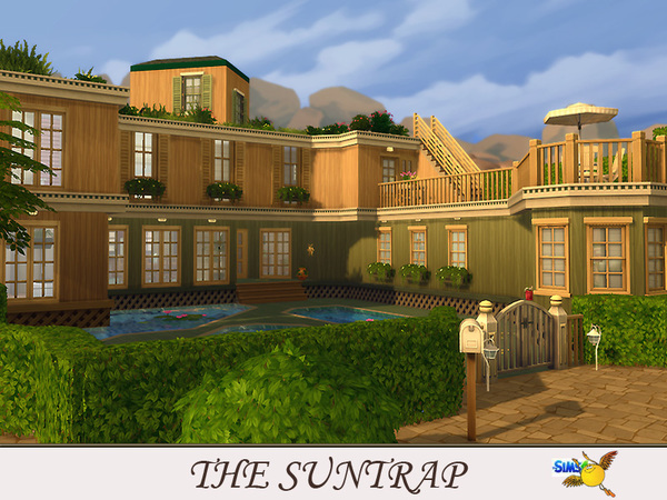 Sims 4 The Suntrap house by Evi at TSR