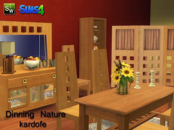 Sims 4 Nature dinningroom by kardofe at TSR