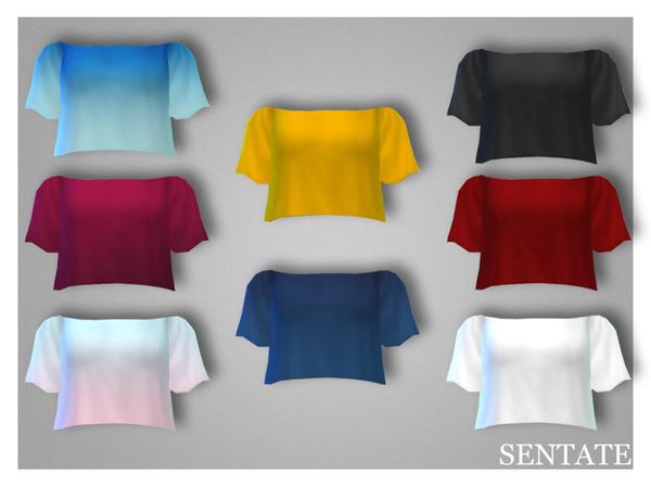 Sims 4 Daphne Crop Top by Sentate at TSR