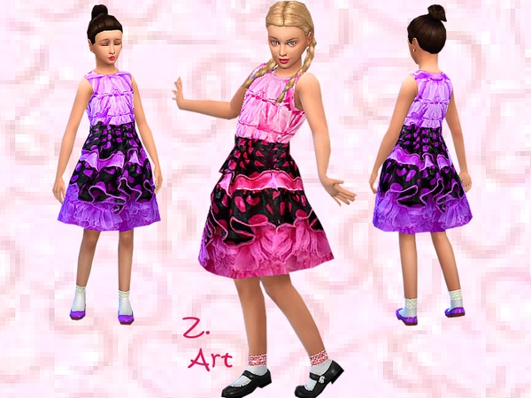 Sims 4 Little Dancer dress by Zuckerschnute20 at TSR
