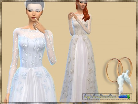 Wedding dress by bukovka at TSR » Sims 4 Updates