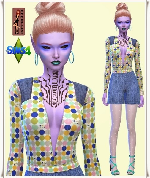 Sims 4 Alien Aurelia Lila at Annett’s Sims 4 Welt