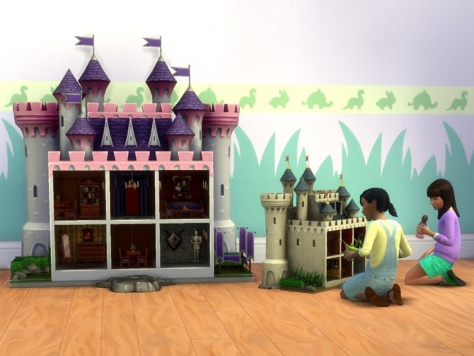 Sims 4 Small Modern Castle Dollhouses by plasticbox at Mod The Sims