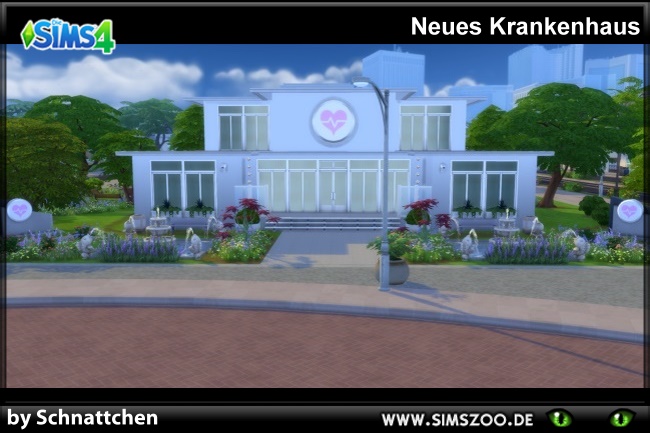 Sims 4 Hospital by Schnattchen at Blacky’s Sims Zoo