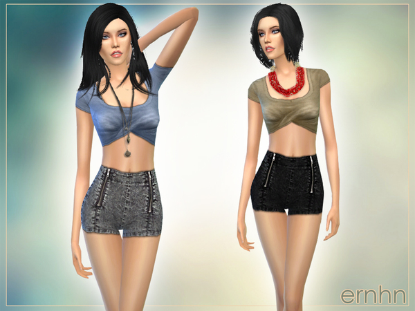 Sims 4 Basic Everyday Look by ernhn at TSR