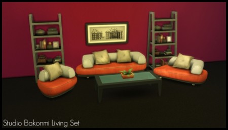 TS2 to TS4 Studio Bakonmi Living Set by Elias943 at Mod The Sims