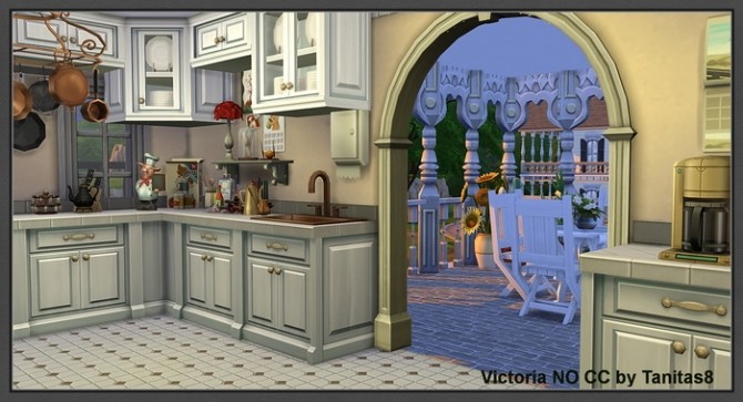 Sims 4 Victoria NO CC house at Tanitas8 Sims