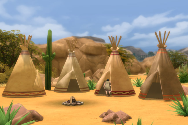 Sims 4 Tipi native americans tent by mammut at Blacky’s Sims Zoo