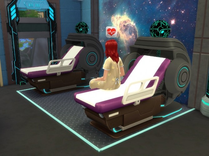 Sims 4 Subway bench and scifi sleeper 3T4 at Leander Belgraves