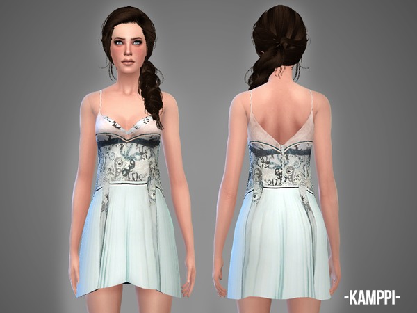 Sims 4 Kamppi dress by April at TSR
