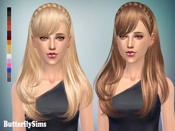 Sims 4 B fly hair 077 by Yoyo (PAY) at Butterfly Sims