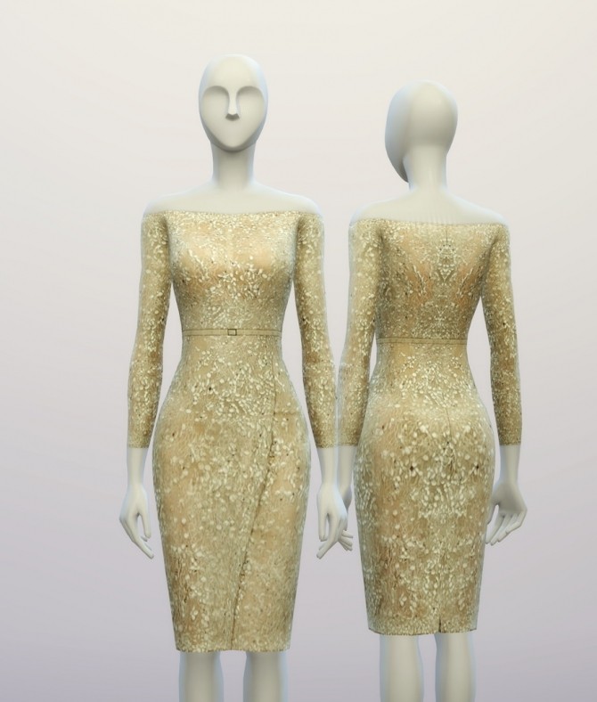 Sims 4 E.S. Haute Couture dress FW 2015 at Rusty Nail