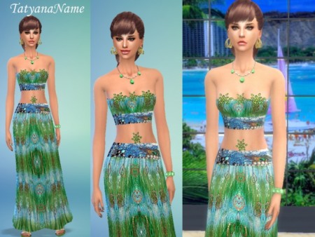 Oriental costume at Tatyana Name » Sims 4 Updates