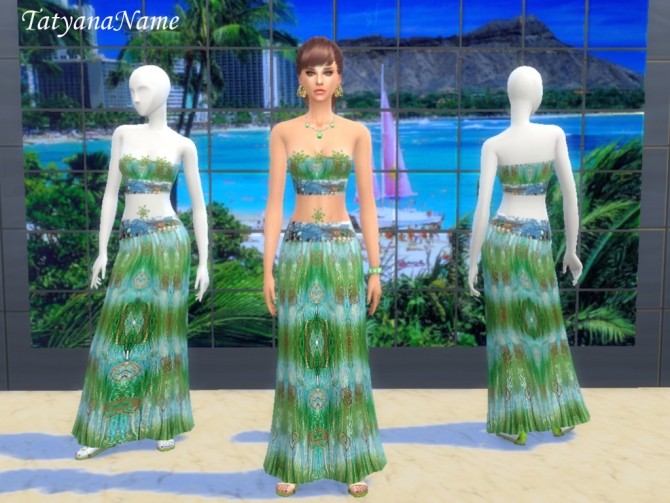 Sims 4 Oriental costume at Tatyana Name