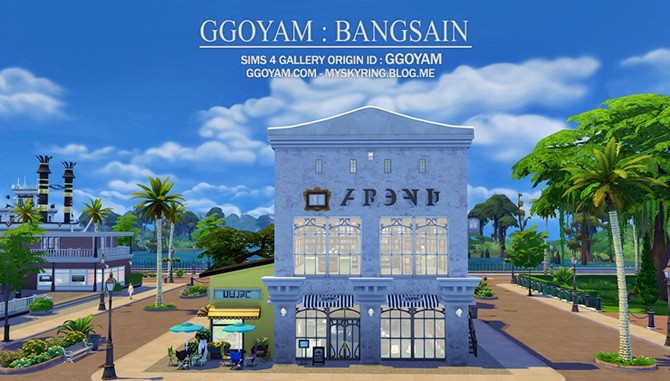 Sims 4 Bookstore by GGOYAM : BANGSAIN at My Sims House