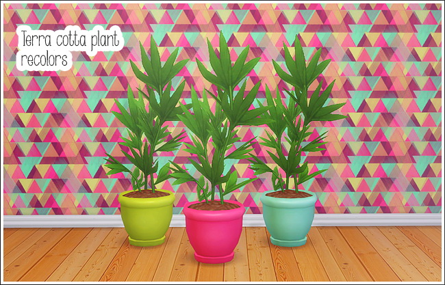 Sims 4 Terra Cotta plant recolors at Lina Cherie