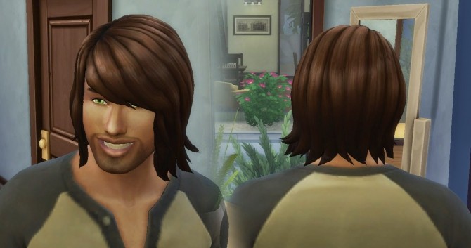 Sims 4 Bob Shaggy hair for males at My Stuff