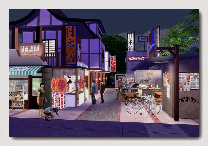 Sims 4 China Town retro at Architectural tricks from Dalila