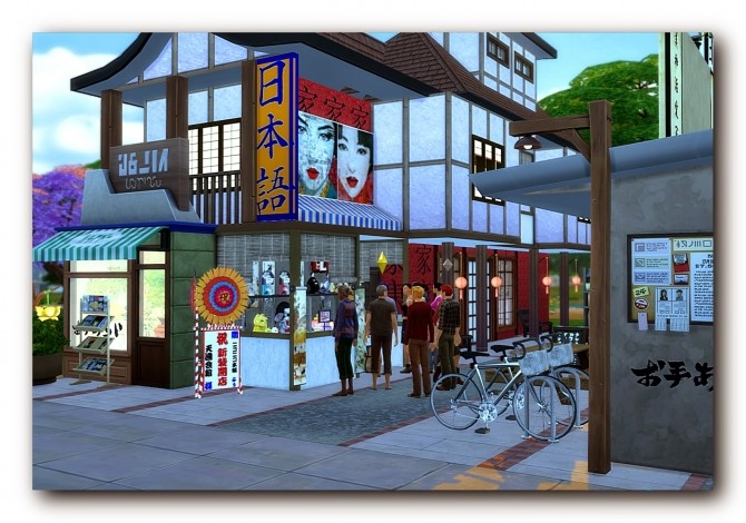 Sims 4 China Town retro at Architectural tricks from Dalila