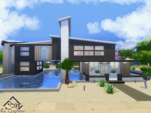 Sims 4 Aurelia 23 house by Devirose at TSR
