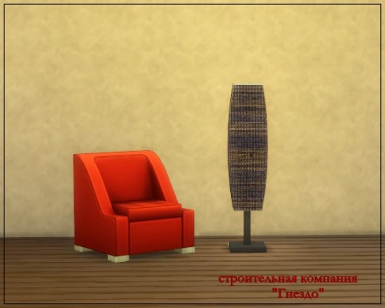 Sims 4 Duo Sisal lamp floor at Sims by Mulena