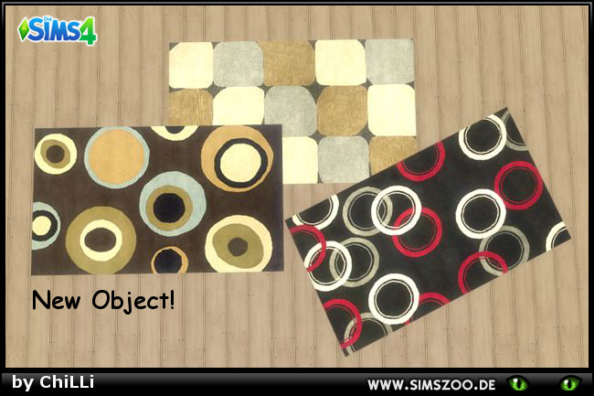 Sims 4 Moder rugs 2 by ChiLLi at Blacky’s Sims Zoo
