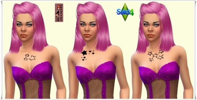 Sims 4 Star tattoos for females at Annett’s Sims 4 Welt