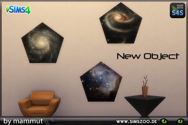 Sims 4 Galaxy paintings by mammut at Blacky’s Sims Zoo