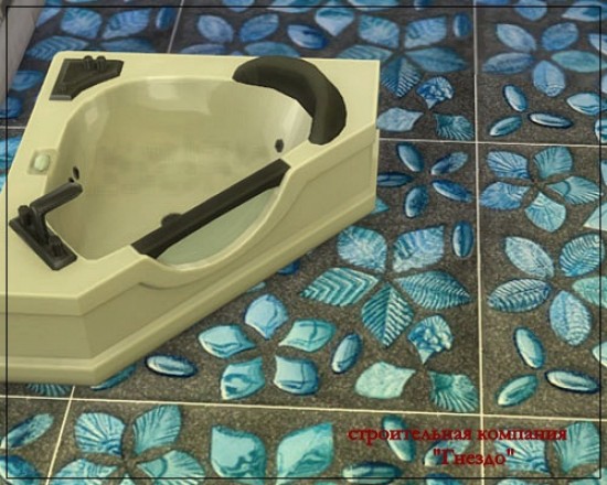 Sims 4 Vetrovivo tile mosaic at Sims by Mulena