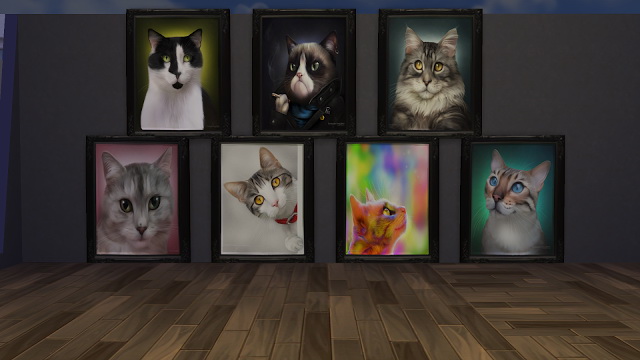Sims 4 Cats Paintings at NG Sims3