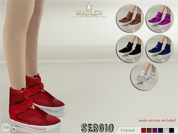 Sims 4 Madlen Sergio Sneakers by MJ95 at TSR