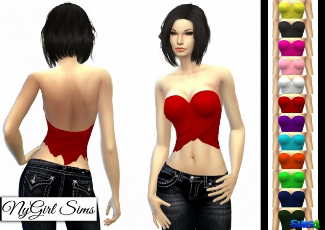 Sims 4 Primitive Strapless Wrap Top at NyGirl Sims