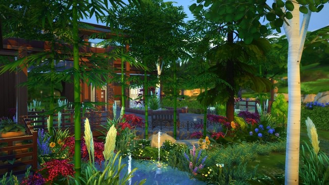 Sims 4 Willow Spleen house at Fezet’s Corporation