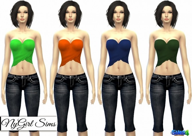 Sims 4 Primitive Strapless Wrap Top at NyGirl Sims