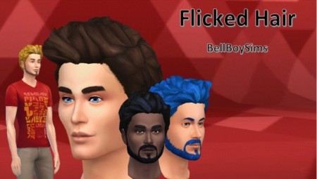 Flicked Hair by BellBoySims at Mod The Sims
