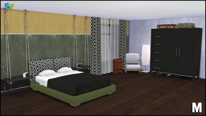 Sims 4 Nebula bedroom set at Mango Sims