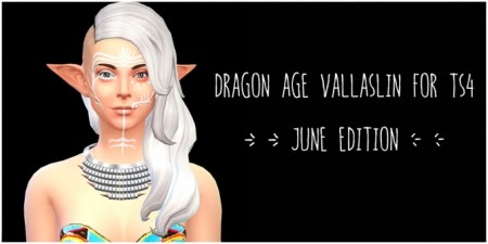 Dragon Age Inquisition Vallaslin June variation at ThatMalorieGirl