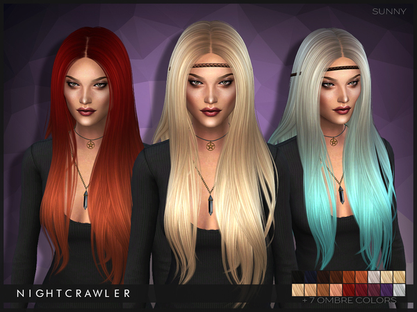 Sims 4 Sunny hair by Nightcrawler at TSR