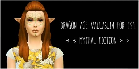 Dragon Age Inquisition Vallaslin Mythal variation at ThatMalorieGirl