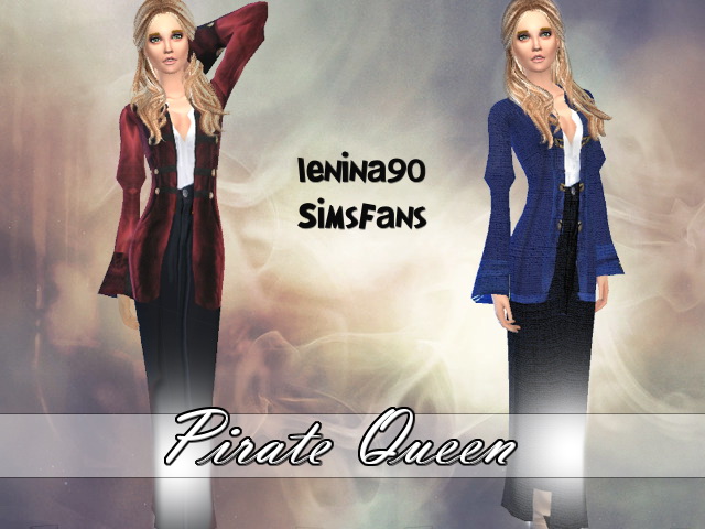 Sims 4 Pirate Queen by lenina 90 at Sims Fans