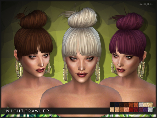 Sims 4 NoAngel hair by Nightcrawler at TSR
