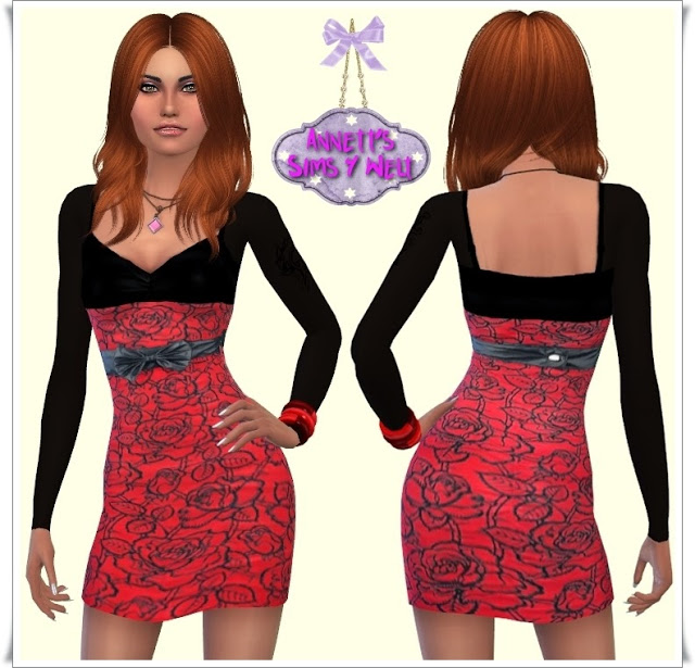 Sims 4 Adrianna dress at Annett’s Sims 4 Welt
