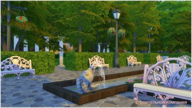 Sims 4 Park at Sims by Mulena